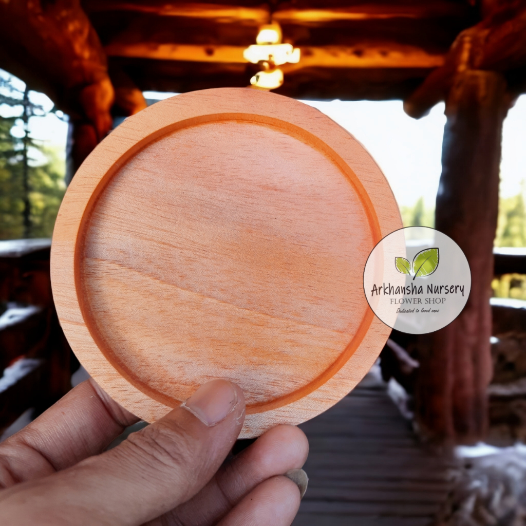 Jual Coaster kayu,tatakan gelas kayu uk 8 cm | Shopee Indonesia