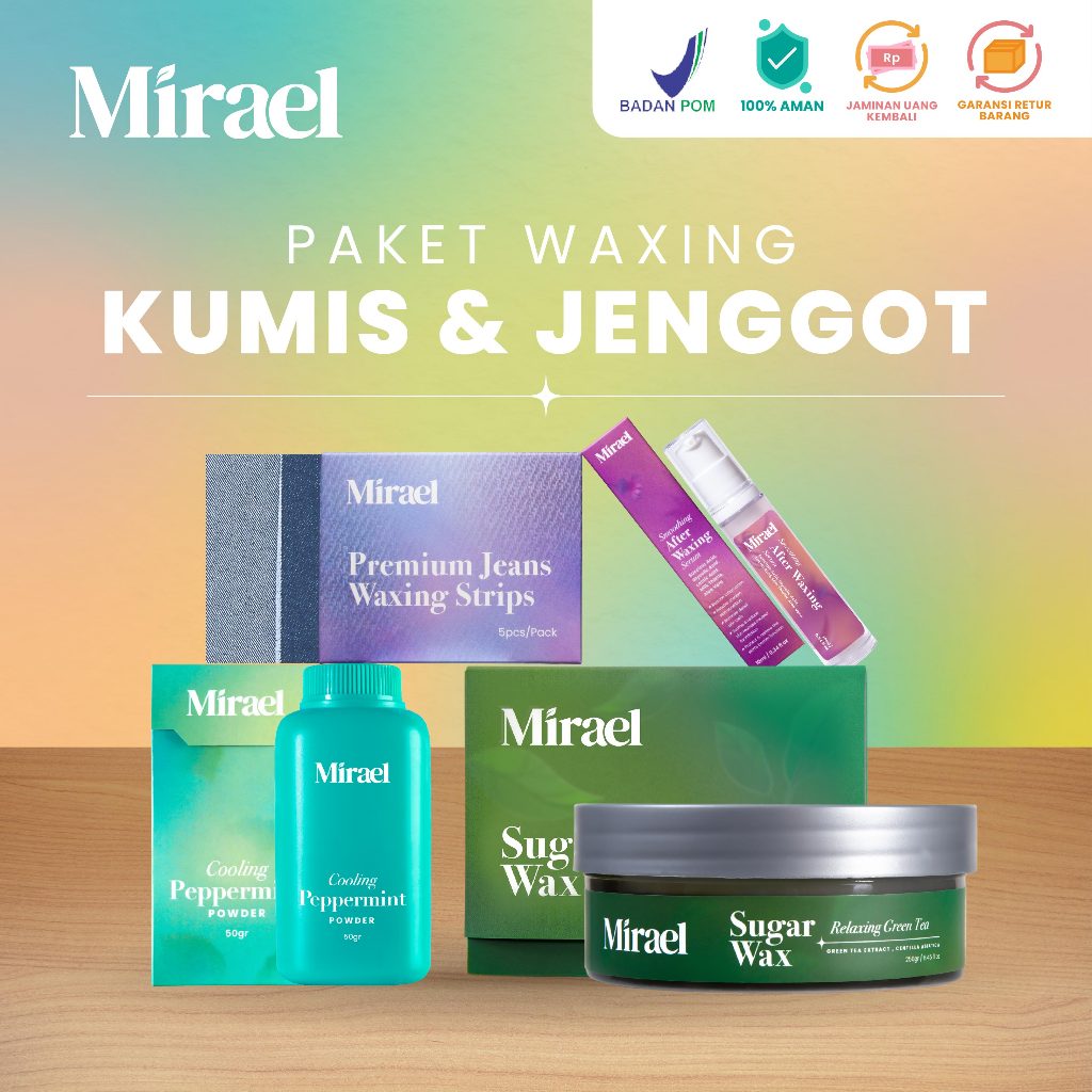 Jual MIRAEL Paket Sugar Waxing Kumis dan Jenggot Waxing untuk Pria