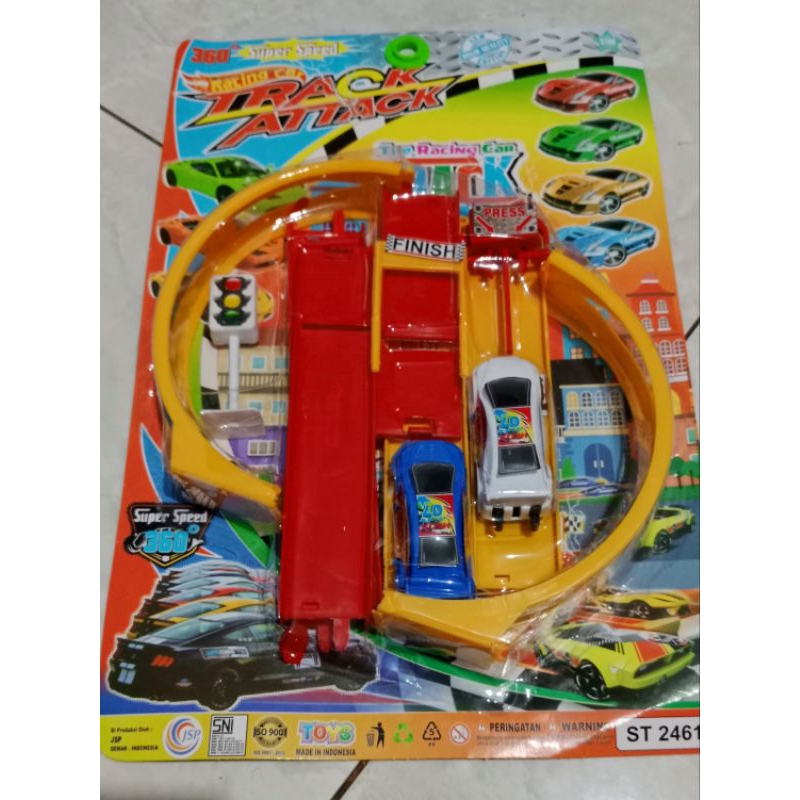 Jual MAINAN ANAK Racing Car Track Attack/ Mobil + Lintasan | Shopee ...