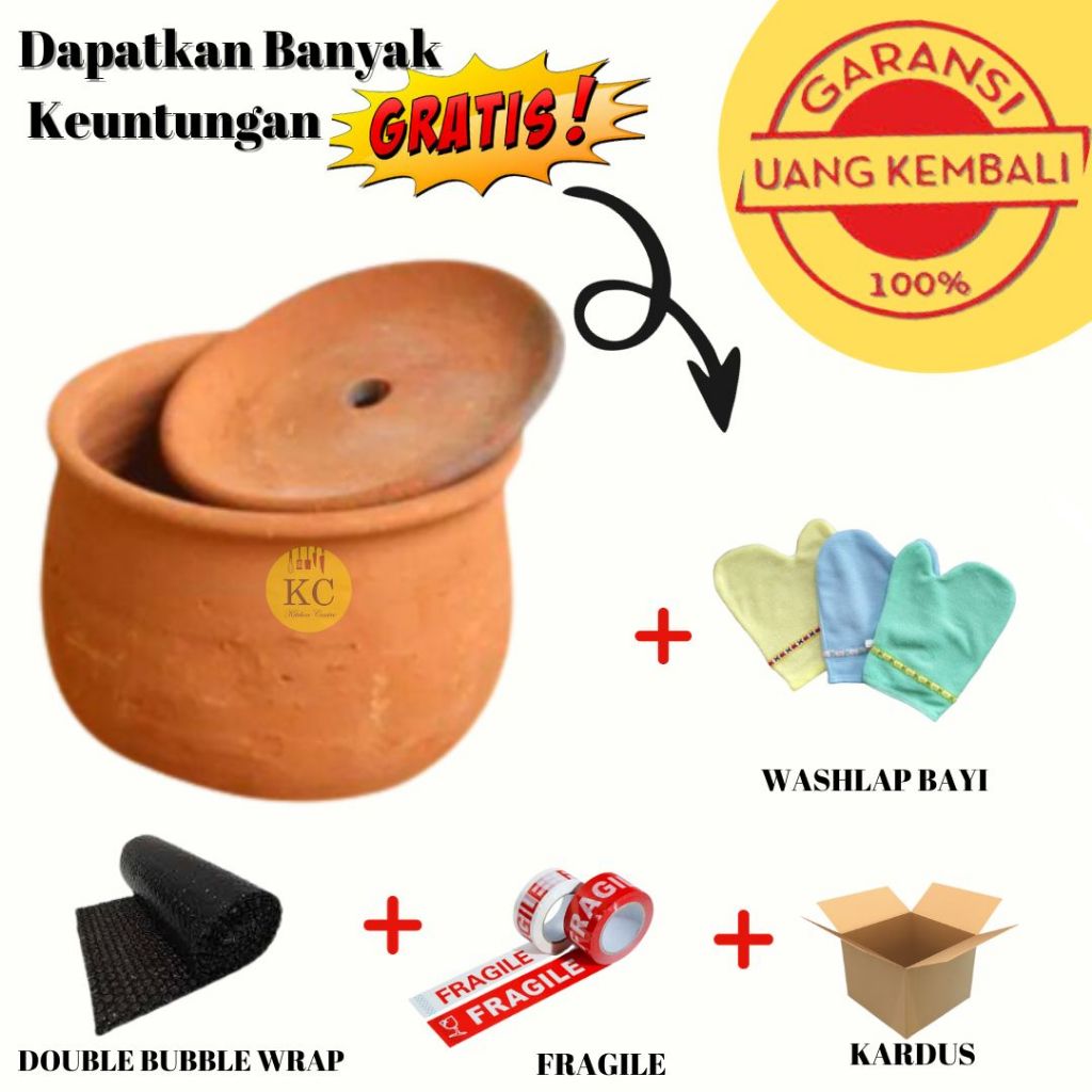 Jual Kendi Kendi Pendil Tempat Ari Ari Bali Tanah Liat Tradisional Murah Shopee Indonesia