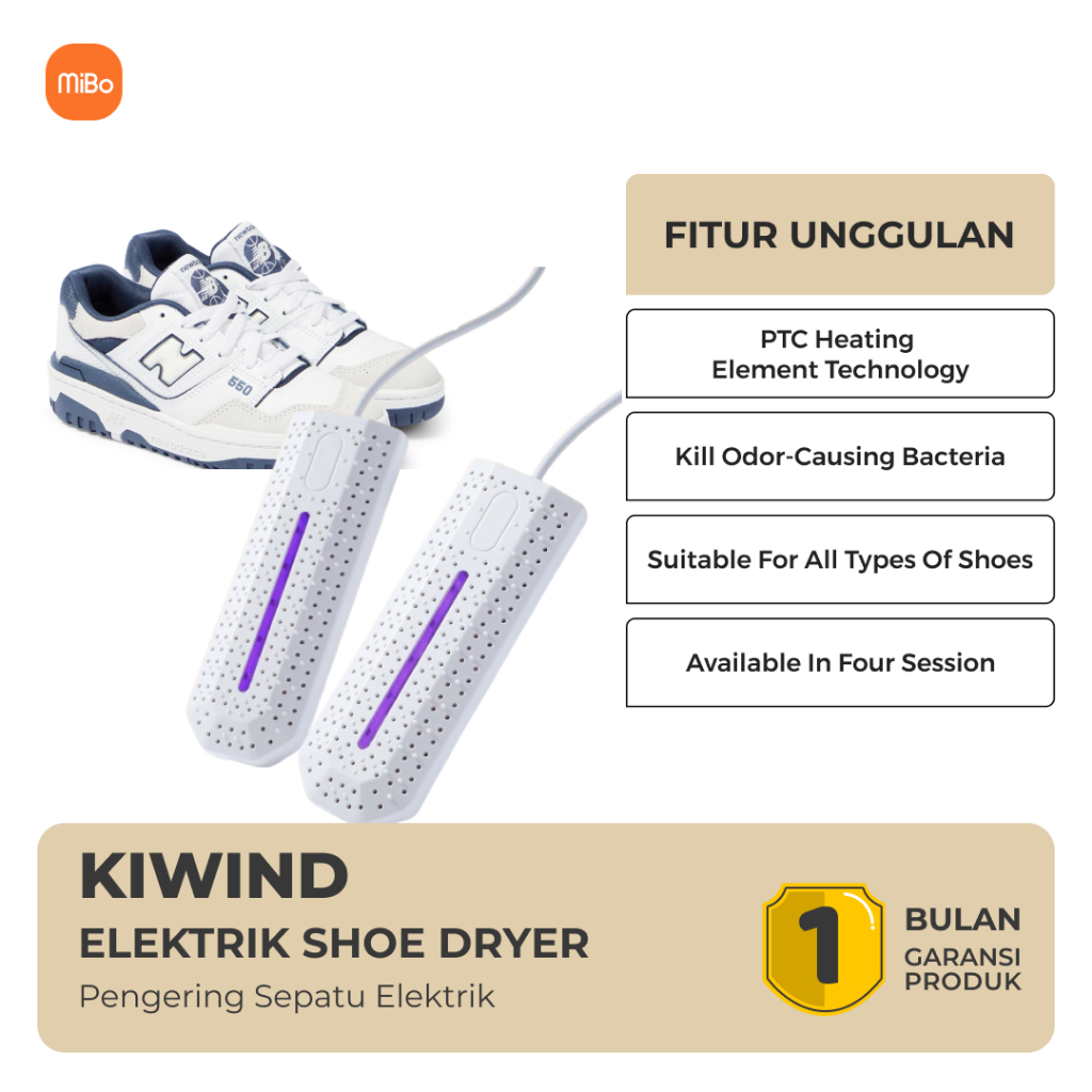 Jual KIWIND Pengering Sepatu Elektrik Shoe Dryer PTC Heating 12W 220V