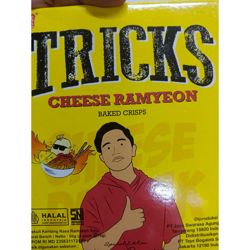 Jual tricks potato snack cheese ramyeon 60g 4 x 15g | Shopee Indonesia