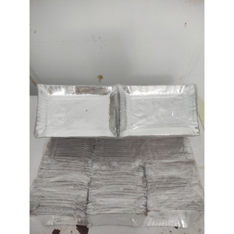 Jual Piring kertas kotak persegi panjang isi 10pcs | Shopee Indonesia