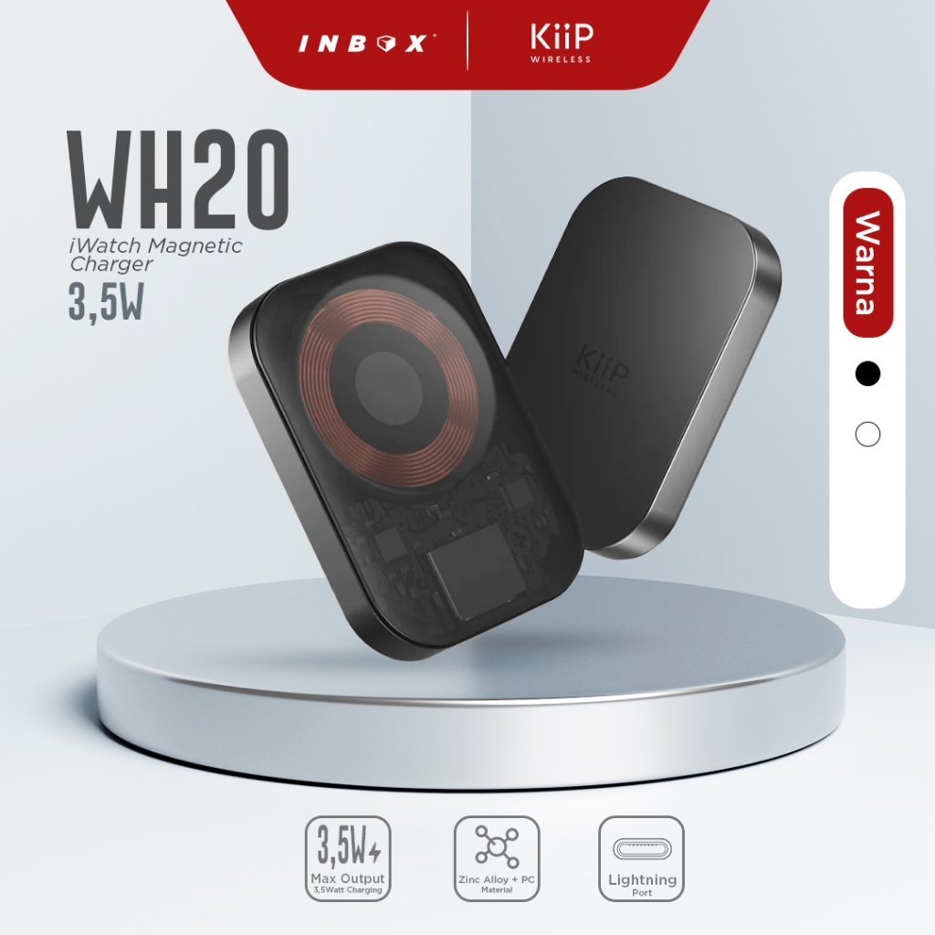 Jual Kiip - Wireless Charging - WH20 iWatch Charger Magnetic Suction ...