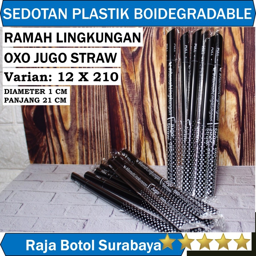 Jual Sedotan Plastik 12mm OXO JUGO STRAW besar 12x210 oxo jugo straw ...