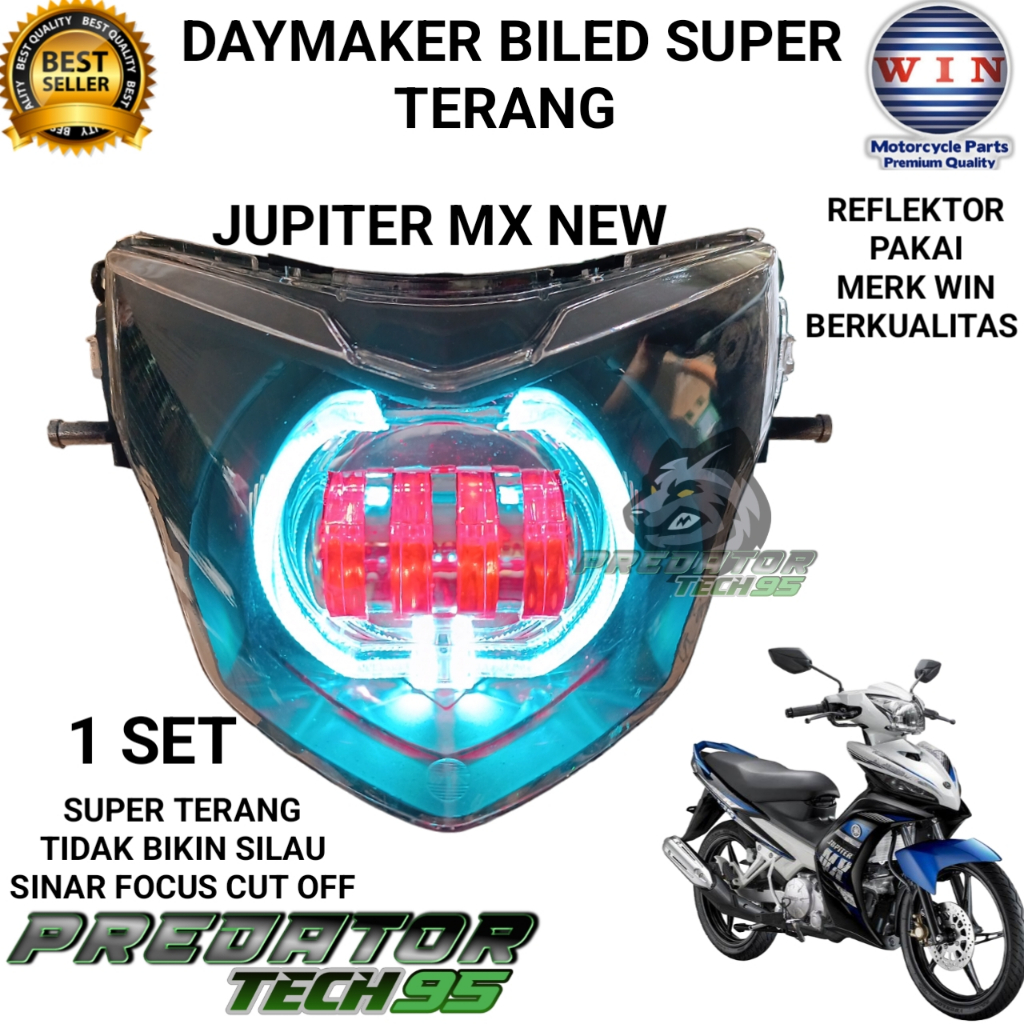 Jual Lampu Depan Daymaker Daymeker Biled Led Hid Yamaha Jupiter Mx New Super Terang Shopee