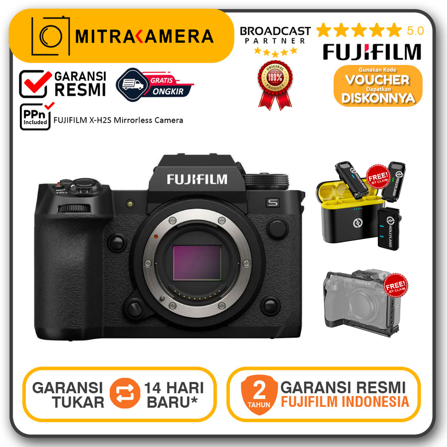 Jual Fujifilm X-H2S Body Mirrorless Camera Fuji XH2S XH2-S XH 2S RESMI ...