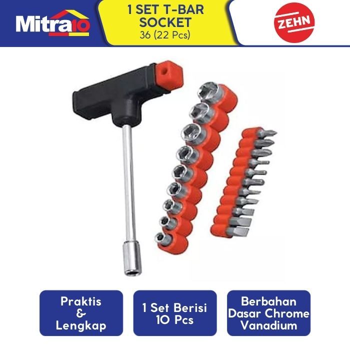 Jual ZEHN 36 T-BAR DRIVER SET 22 PCS | Shopee Indonesia