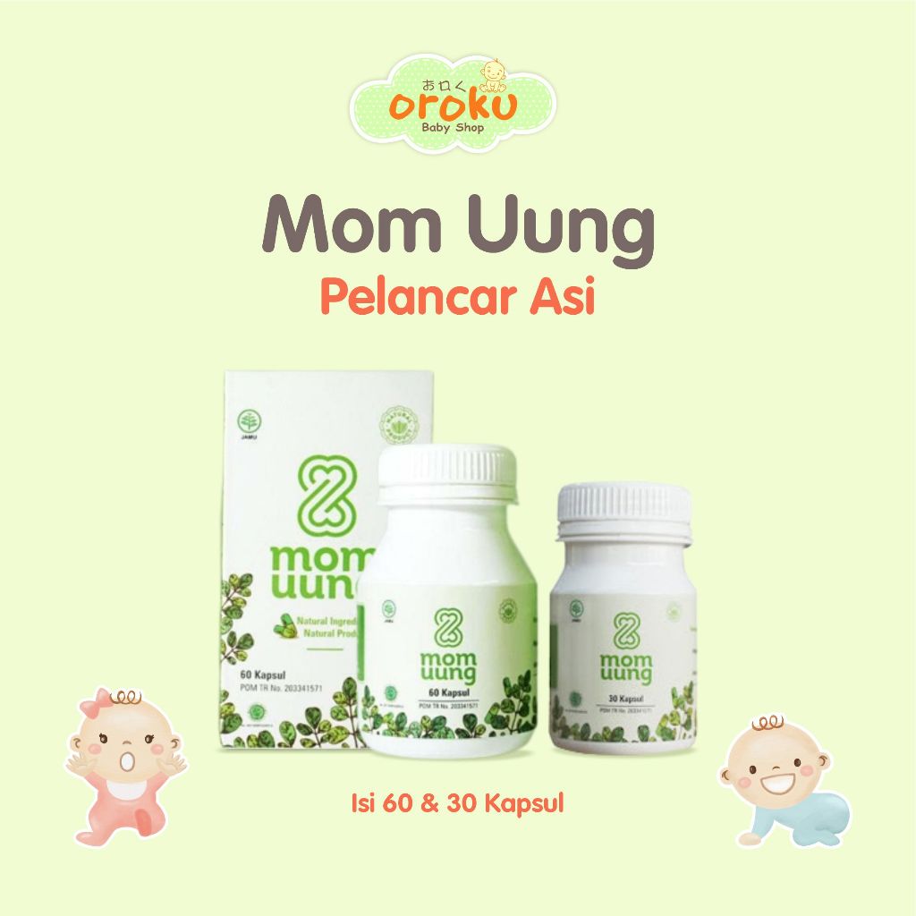 Jual MOM UUNG PELANCAR ASI ISI 30 KAPSUL DAN 60 KAPSUL / PELANCAR ASI