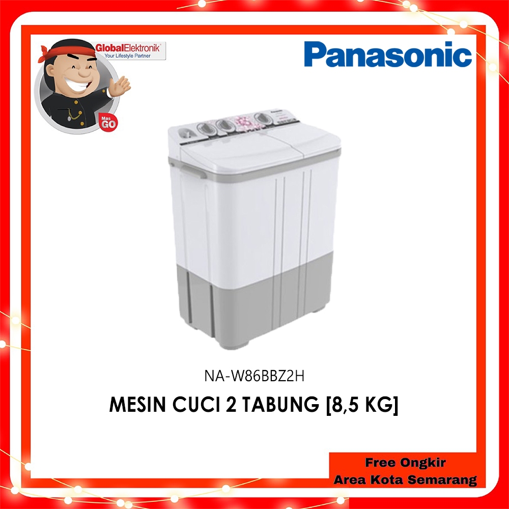 Jual PANASONIC MESIN CUCI 2 PINTU 8KG NA-W86BBZ2H | Shopee Indonesia