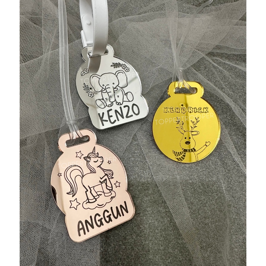 Jual FREE CUSTOM NAMA Gantungan Tas | Luggage Tag | Tag Koper | Bag Tag ...