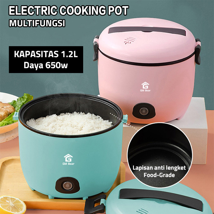 Jual GM Bear Rice Cooker/Panci Listrik 2in1 Serbaguna 1.2L P0437 ...