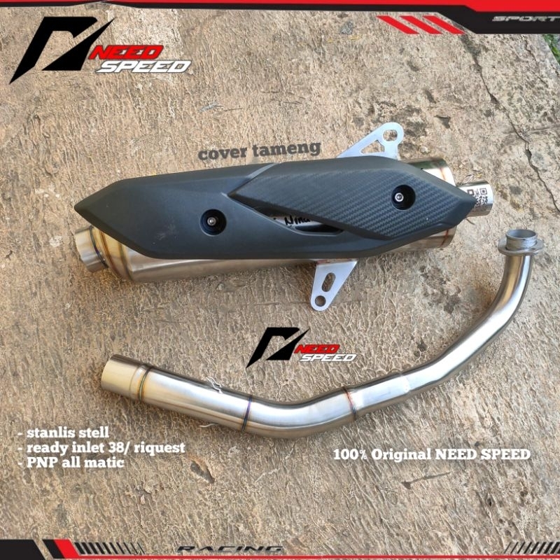 Jual Knalpot Standar Racing Inlet Nmax Aerox Vario Pcx Adv Scoopy Original Need Speed