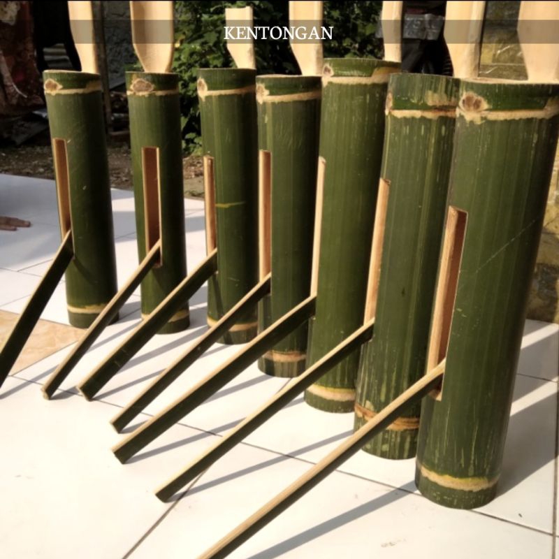 Jual KENTONGAN BAMBU ALARM POS RONDA NATURAL | Shopee Indonesia