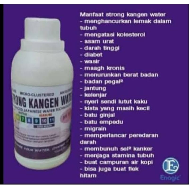 Strong Kangen pH 11 5 Strong Kangen Water 300ml Air Kesehatan pH 11 5 Air Strong Kangen