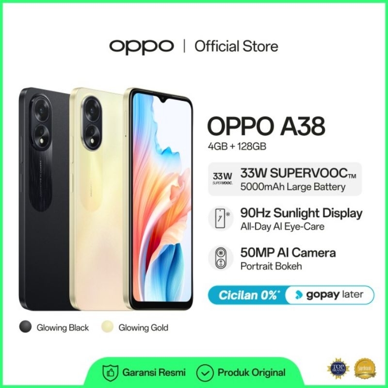Jual OPPO A38 4/128 RESMI | Shopee Indonesia