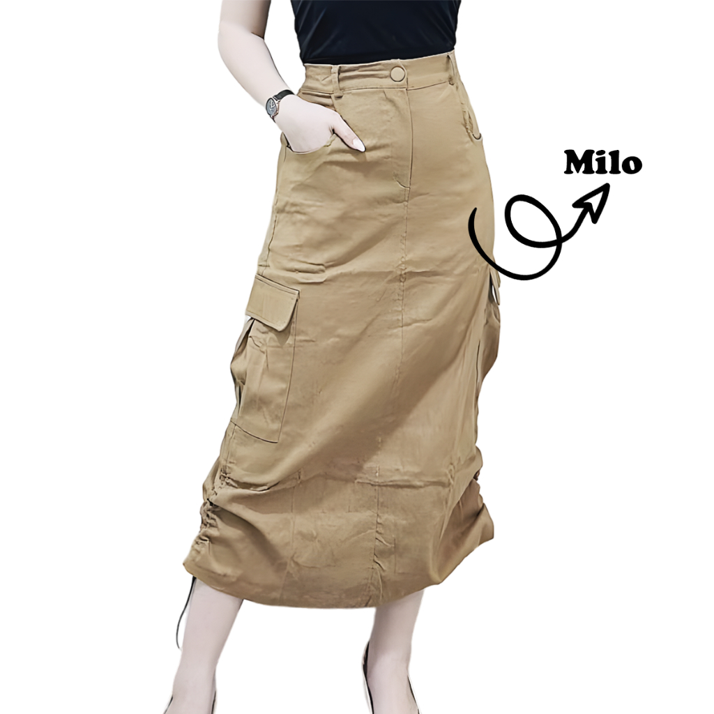 Jual LULU ROK CARGO SERUT WANITA // CARGO SKIRT KOREAN STYLE | Shopee ...