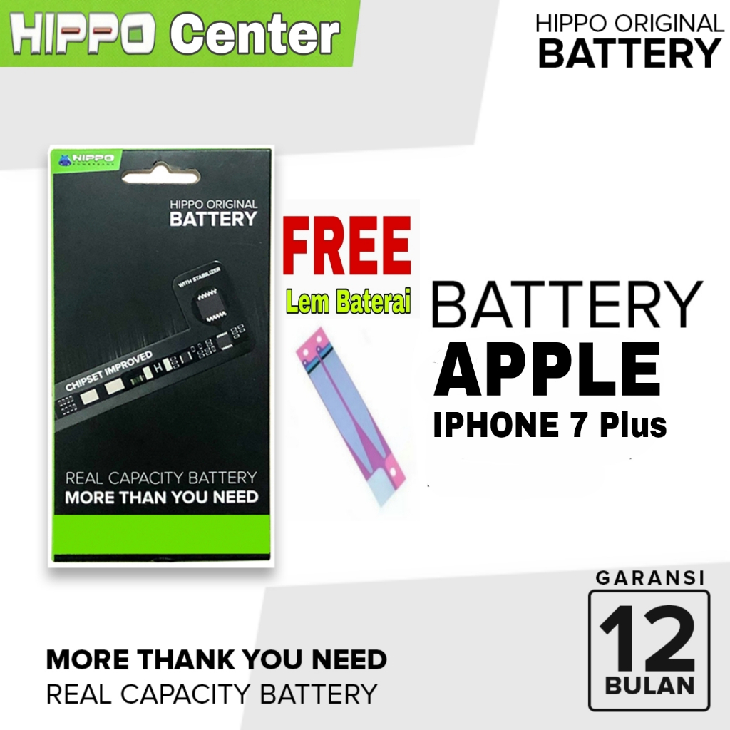 Hippo Baterai iPhone Plus baterai hippo iPhone7Plus iphone 7+ battery