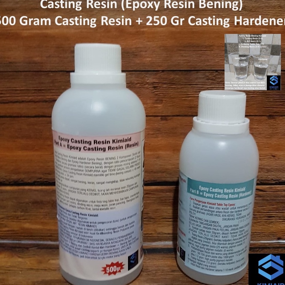 Jual Oke Price.. Casting Resin 750 Gr Epoxy Resin Bening Kerajinan Tangan Carbon Kevlar