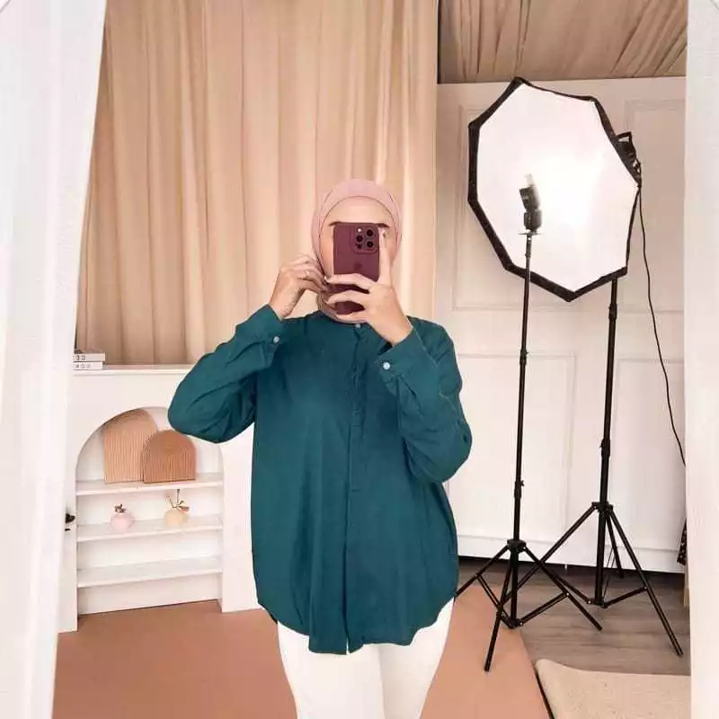 Kemeja Linen-Overside Shirt-kemeja Oversize Linen Wanita Atasan wanita