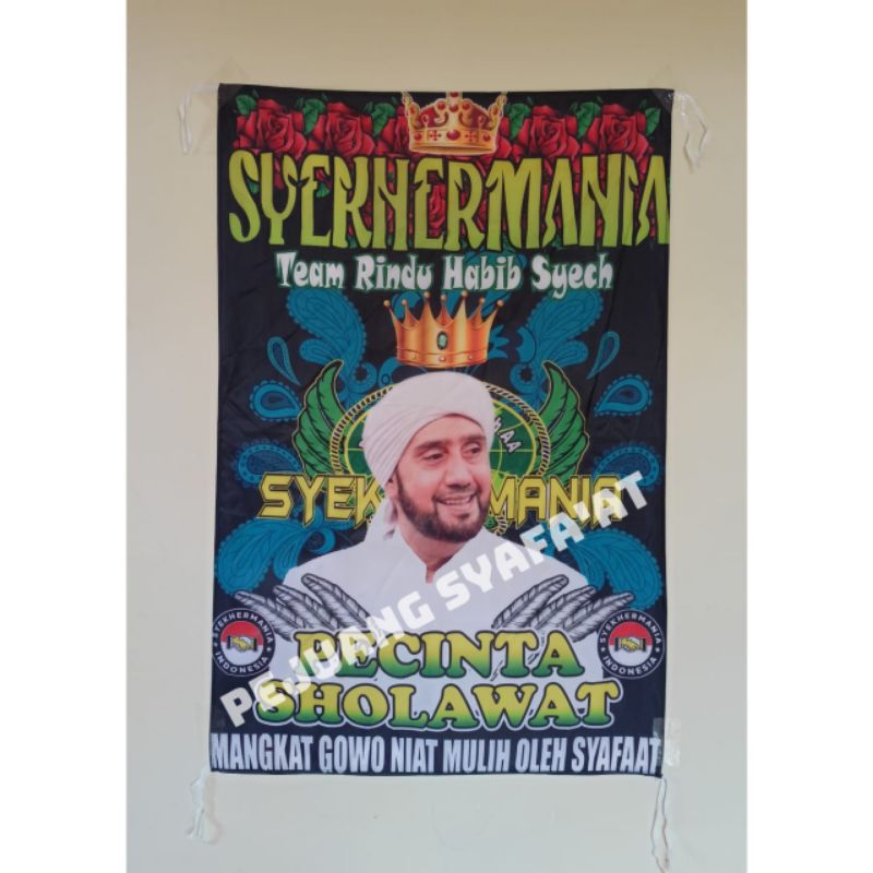 Jual Bendera Syekhermania 90x60cm Full Printing Desain Terbaru Gratis