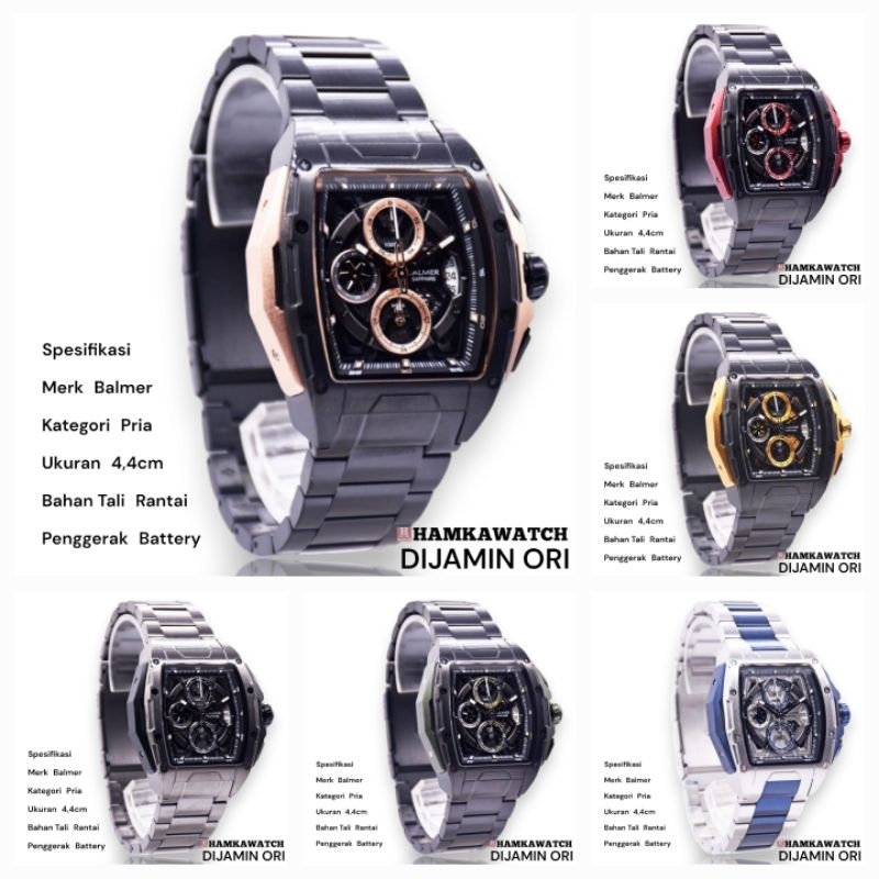 Jual New Jam Tangan Pria Balmer Original Water Resist Atm