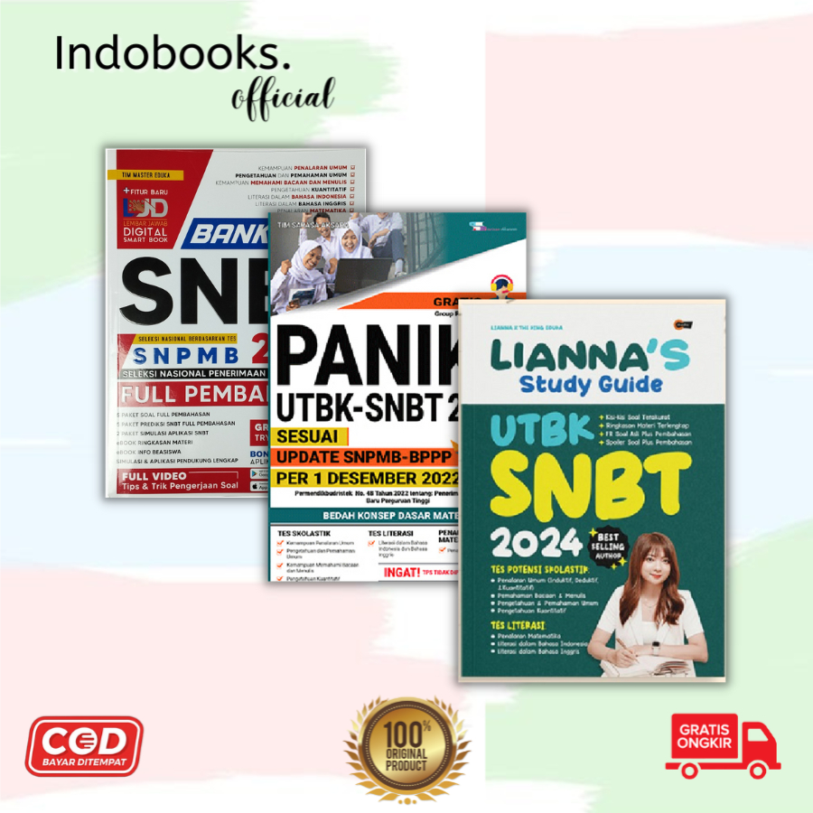 Jual Study Guide UTBK SNBT 2024/BUKU SNBT - PANIK UTBK SNBT UPDATE SNPM ...