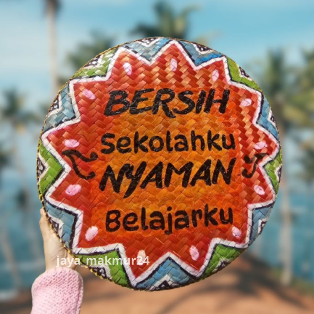 Lukisan di tampah - Tampah lukis tulisan free custom