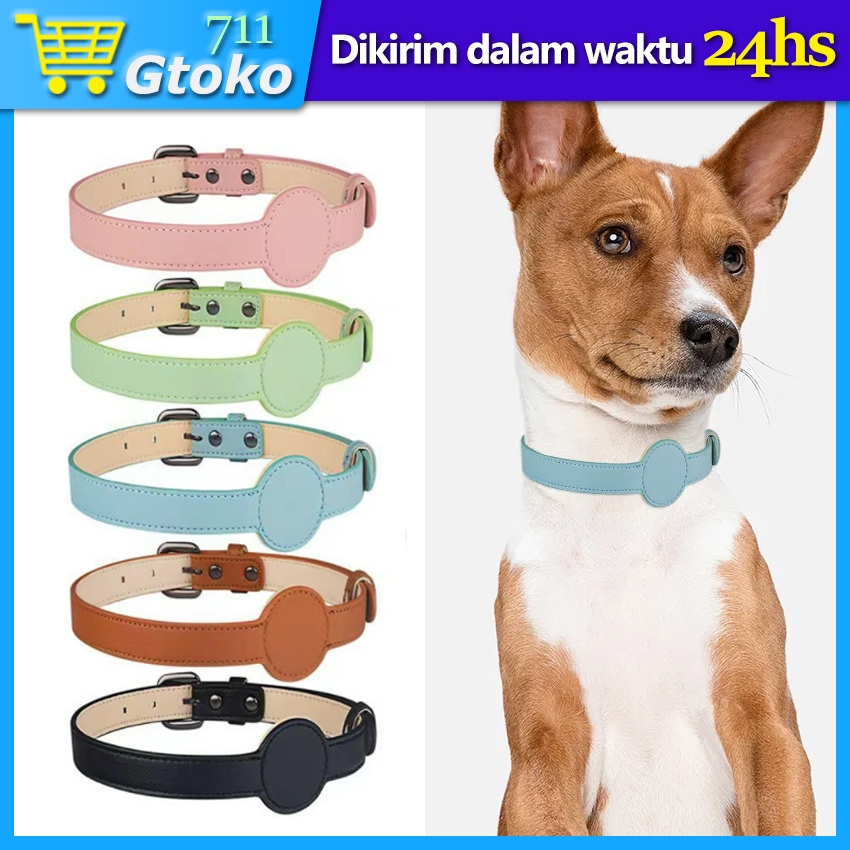 Jual Kalung Collar Airtag Anjing Kucing Locator Necklace Strap Leather ...