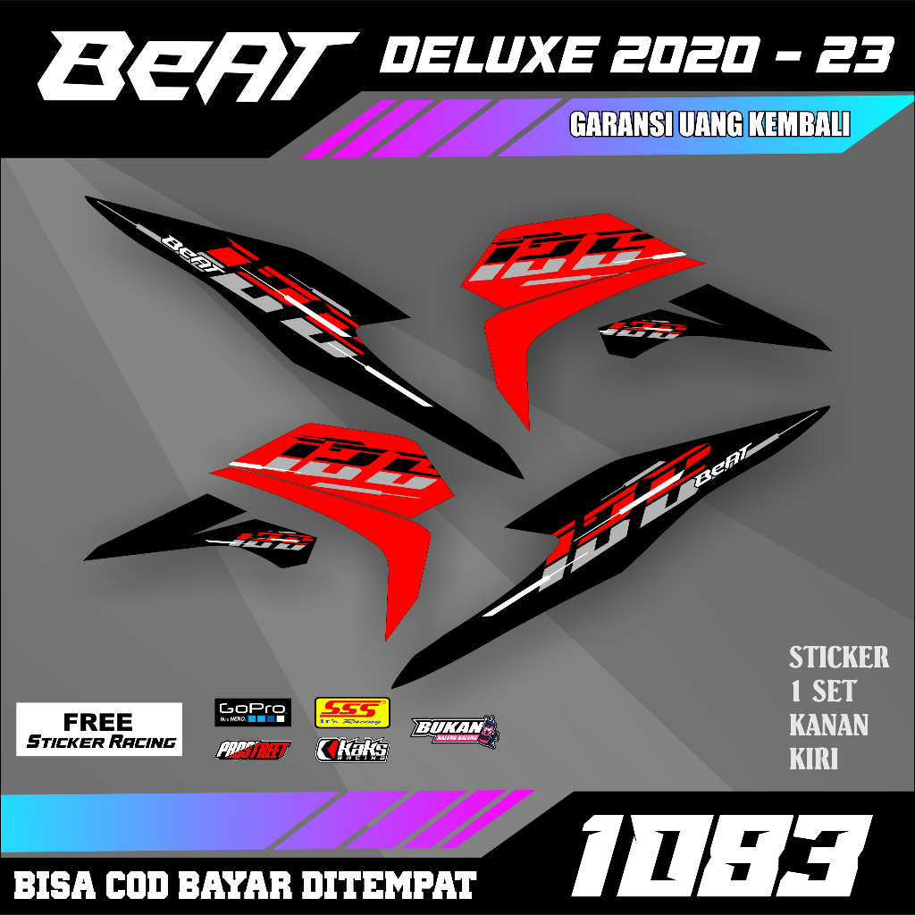 Jual Striping Stiker Beat Deluxe 2020 2021 2022 2023 Design Motif ...