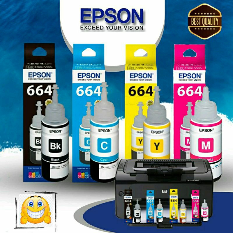 Jual Tinta Epson 664 Original For Printer Epson Series L100 L110 L120 L200 L210 L220 L300 L310 3071