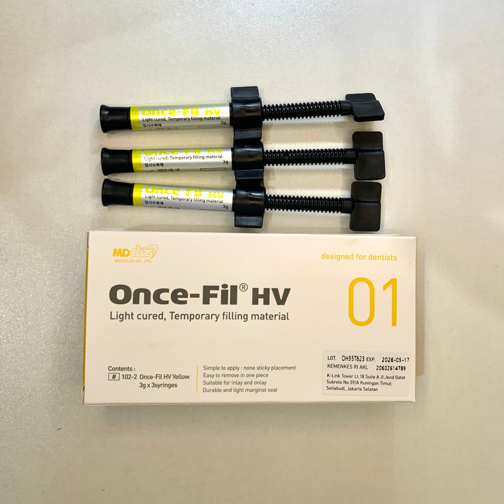 Jual ONCE FILL HV DENTAL TEMPORARY FILLING LIGHT CURE SYSTEM INLAY ...