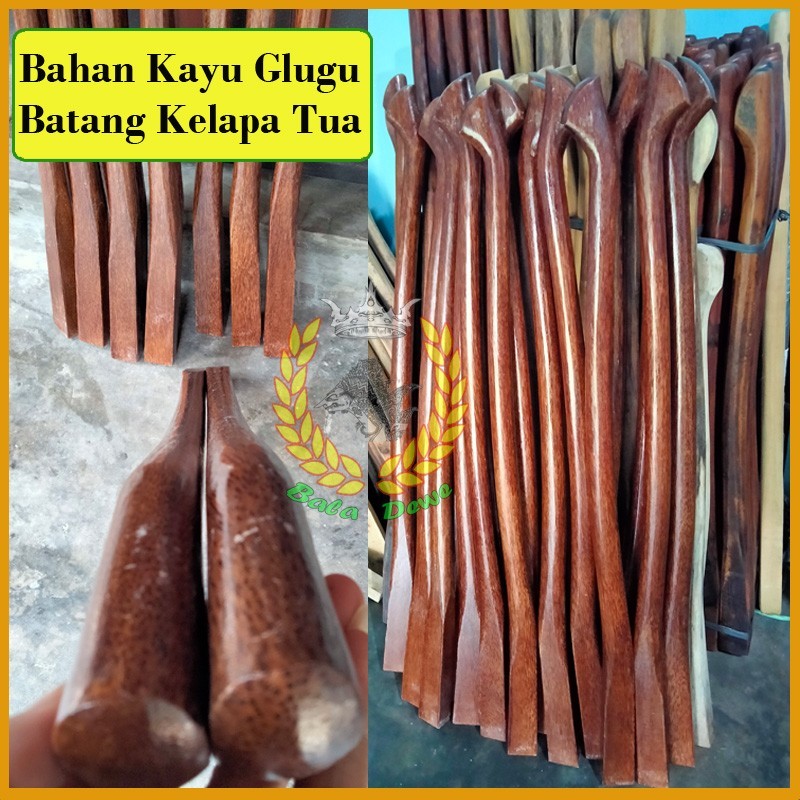 Jual Doran Gagang Cangkul Pacul Bahan Kayu Glugu / Batang Kayu Kelapa ...
