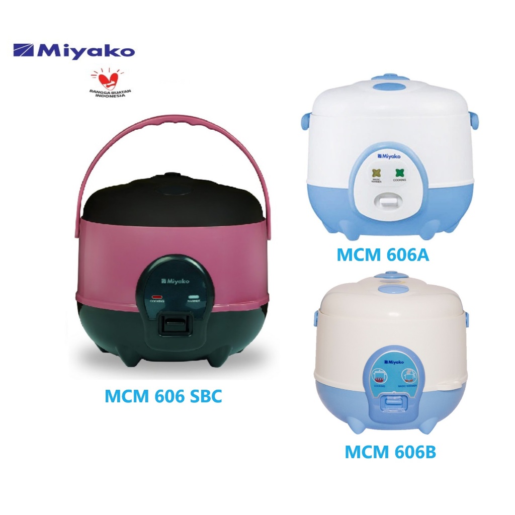 Jual Miyako Rice Cooker MCM-606 A B SBC Magic Com 3 In 1 Rice Cooker 0. ...