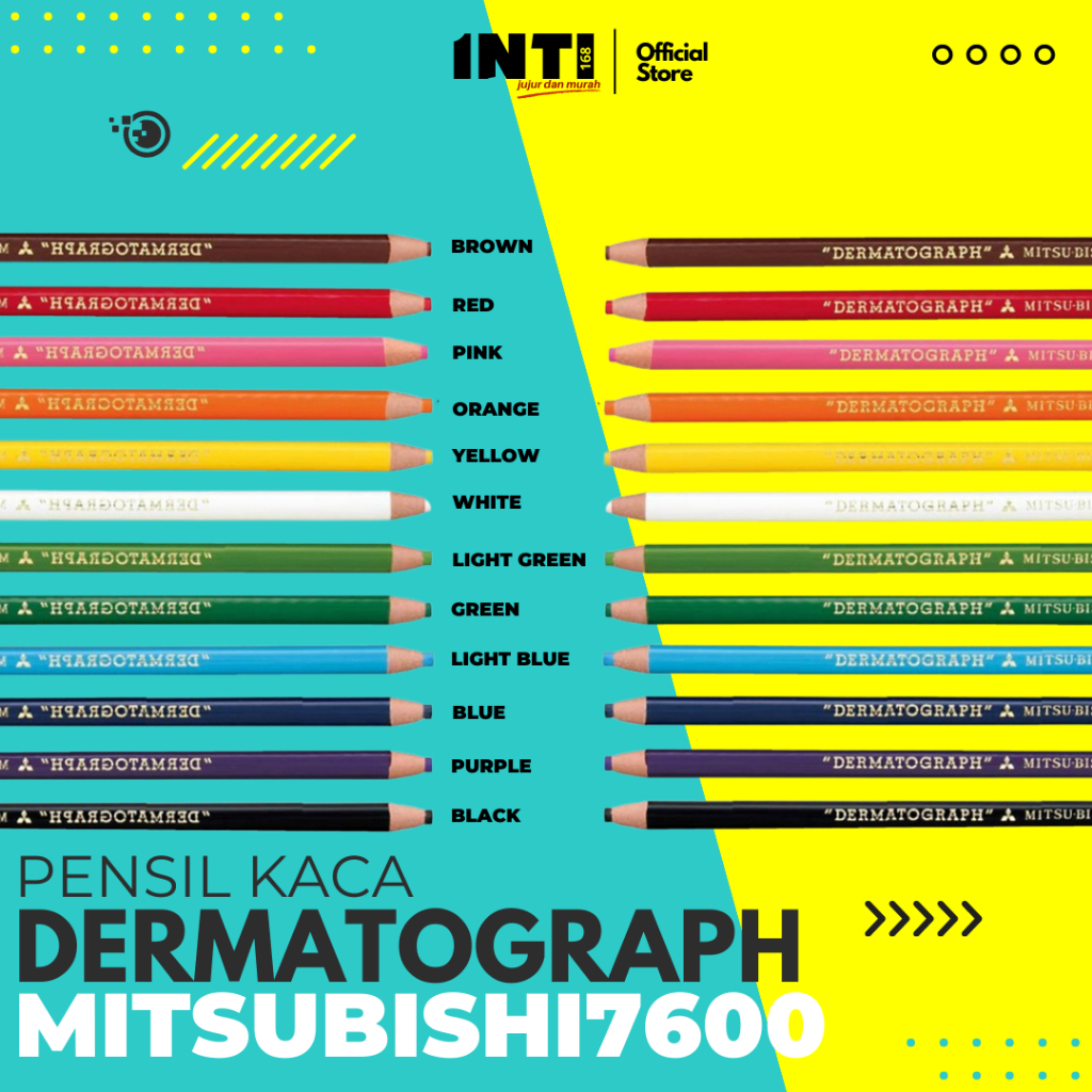 Jual Pensil Kaca Dermatograph Mitsubishi 7600 - Satu Unit (1PC ...