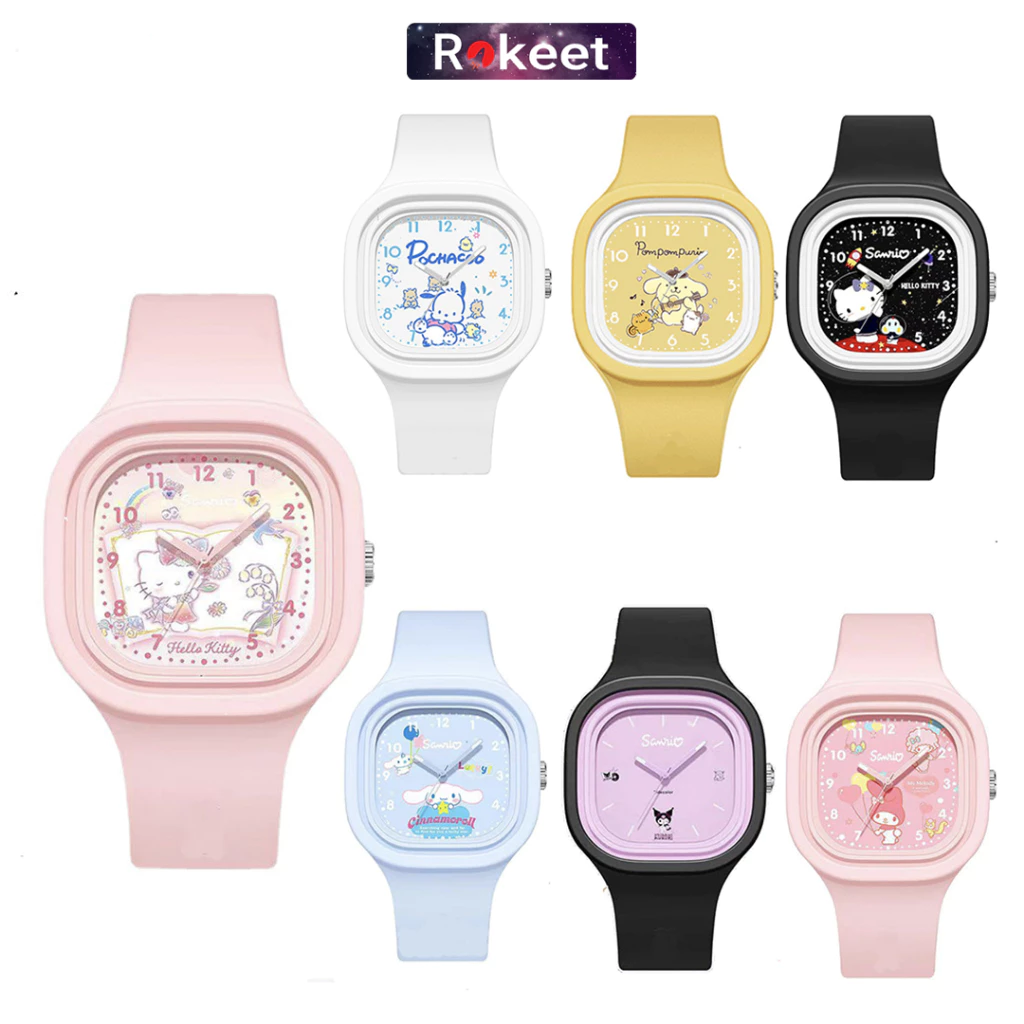Rokeet Jam Tangan Rubber Analog: Jam Lucu Sanrio untuk Si Kecil yang Stylish