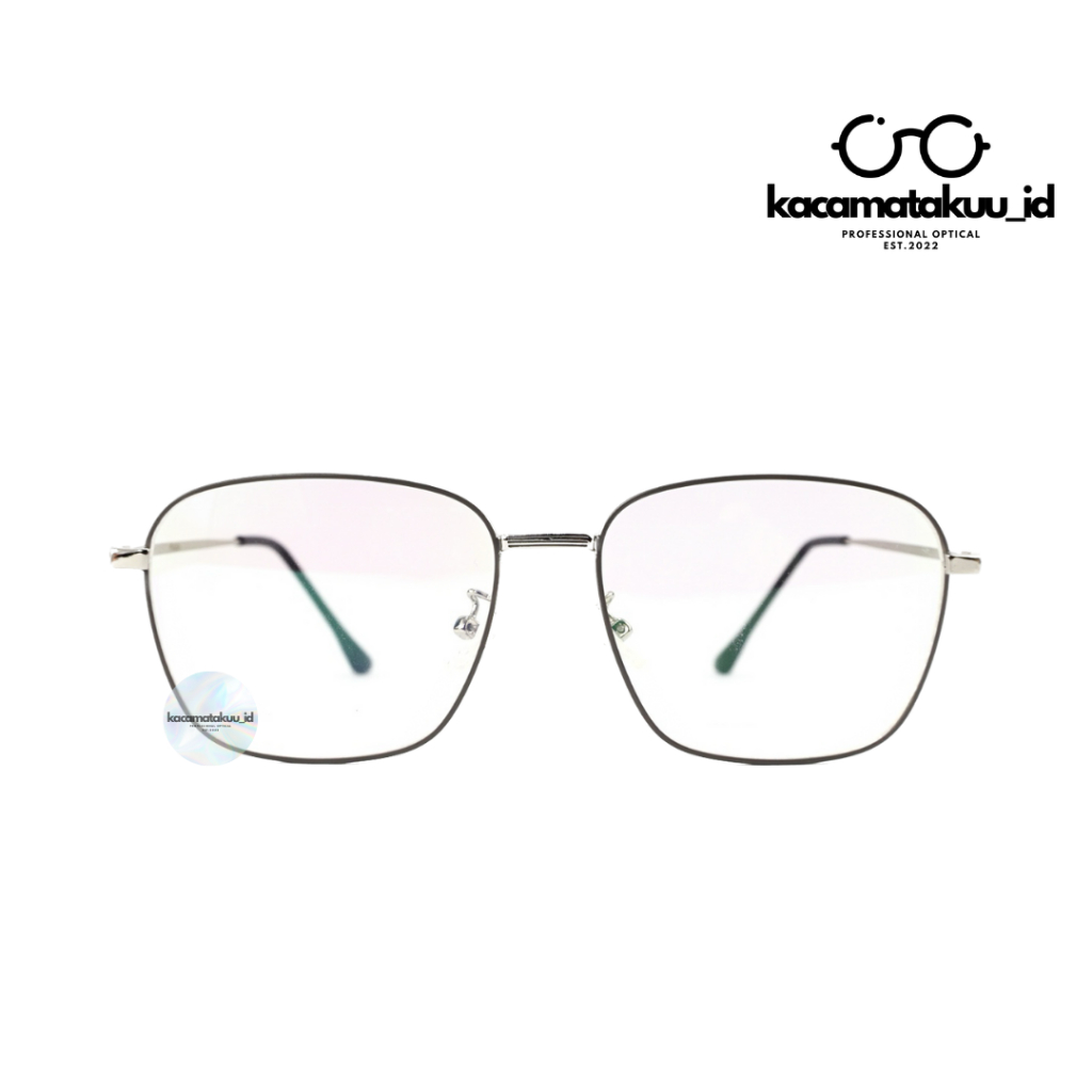 Jual Kacamatakuu_id Frame Kotak Bahan Besi/Metal Ringan unisex Pria ...
