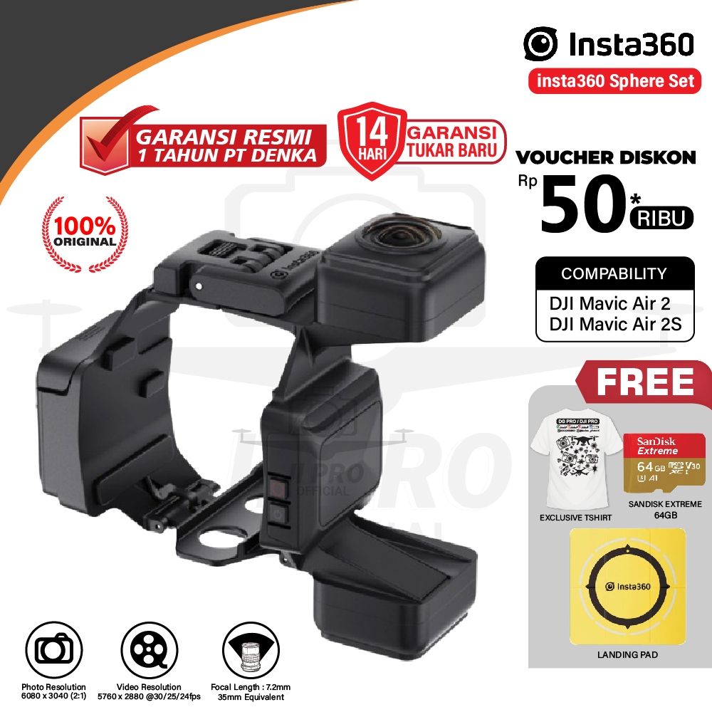 Jual Insta360 Sphere Invisible Drone 360 Camera Original Resmi Insta ...