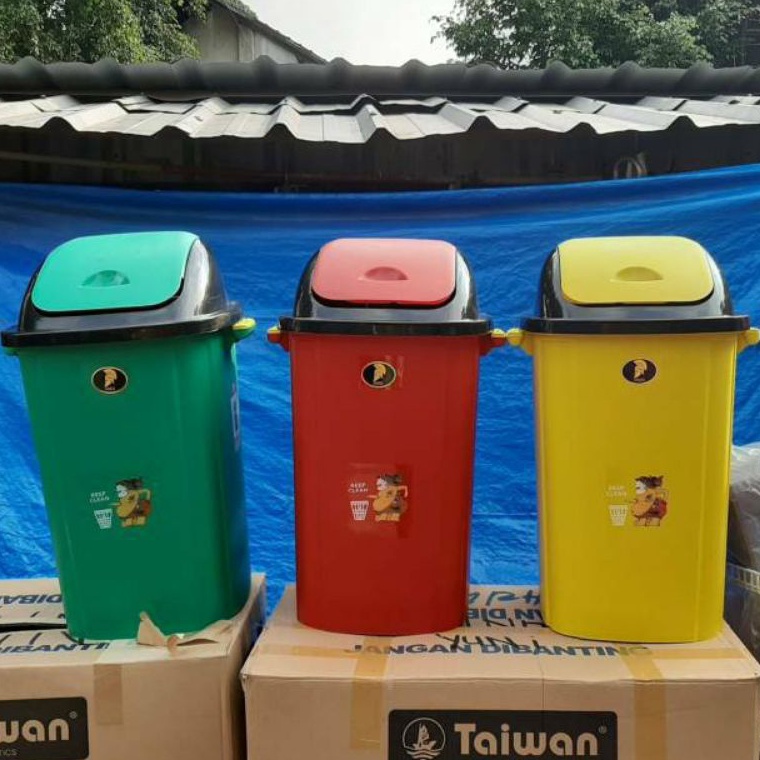 Jual Menarik Taiwan Tempat Sampah 20 30 40 50 60 Liter Tong Sampah Semar Sparta 7793