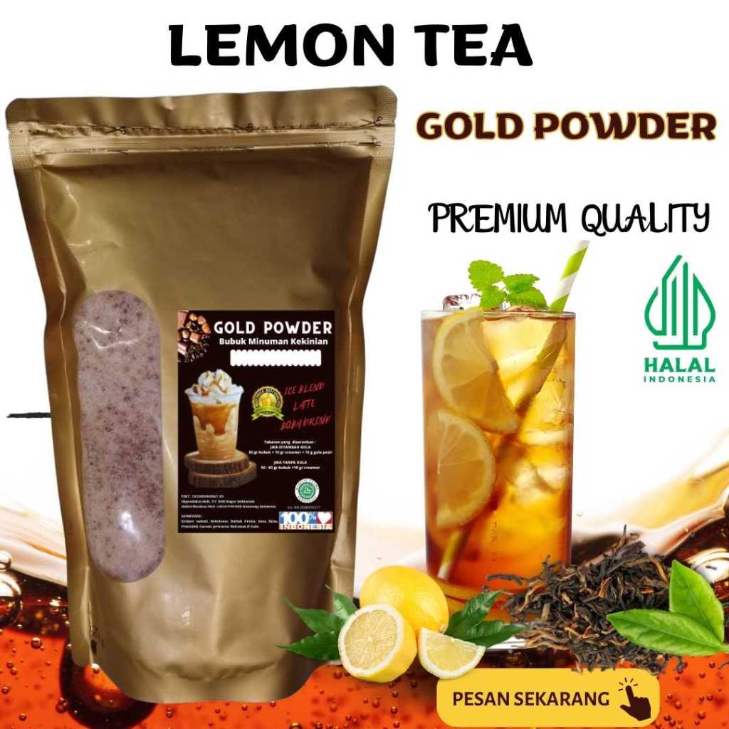 Jual GOLD Powder 1 Kg RASA LEMONTEA Bubuk Minuman Premium / LEMON TEA ...