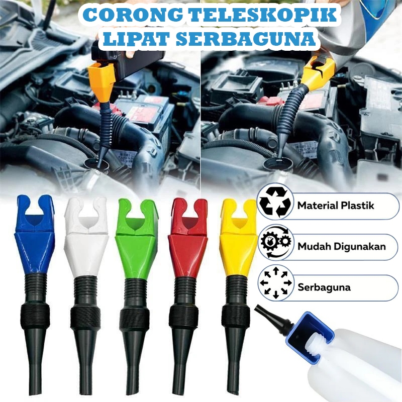 Jual RGAKSESORIS CORONG TELESKOPIK Lipat Flexible Alat Bantu Pengisi