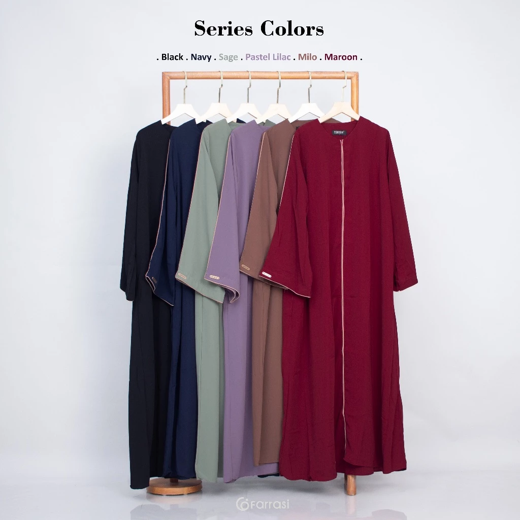 Tampilan keseluruhan Farrasi Abaya Hafsah
