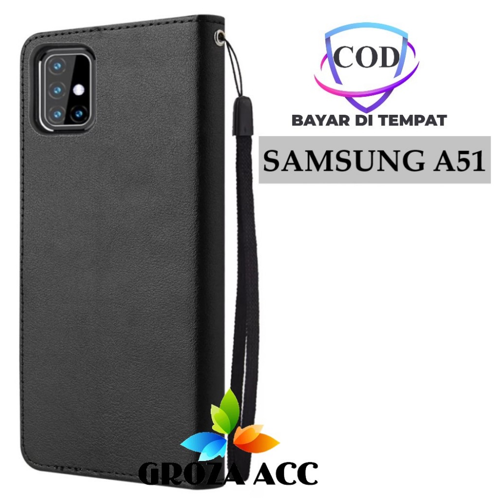 Jual Flip Case SAMSUNG A51 Case Wallet Kulit Casing Dompet Case