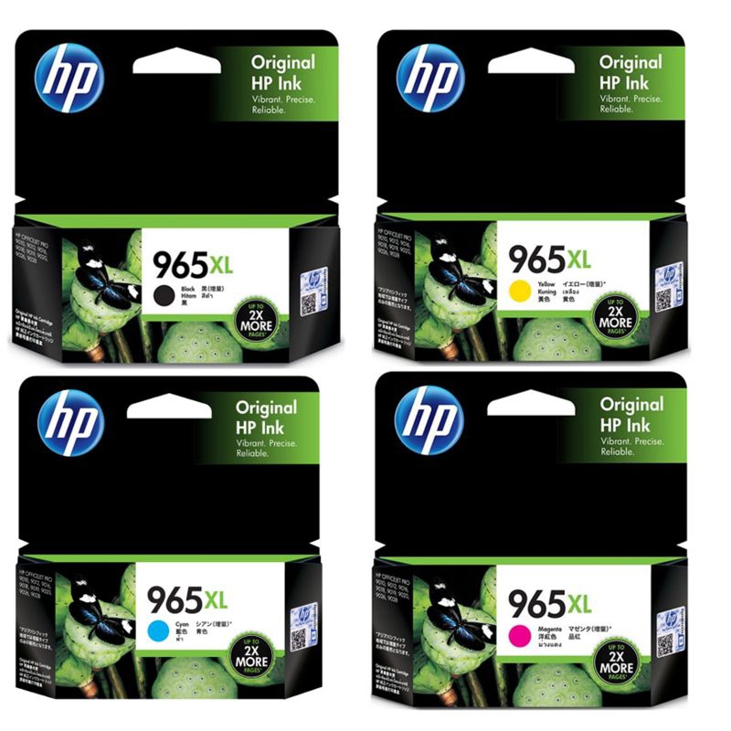 Jual TINTA HP 965 XL BLACK & COLOUR ORIGINAL INK CATRIDGE | Shopee ...