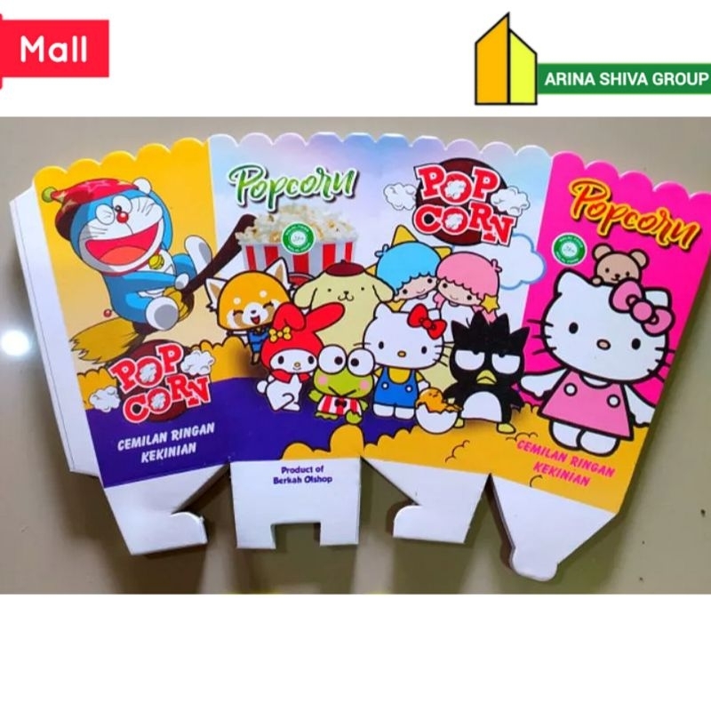 Jual 300 LEMBAR KERTAS POPCORN 12 × 6 BAHAN DUPLEK POPCORN BERKUALITAS ...