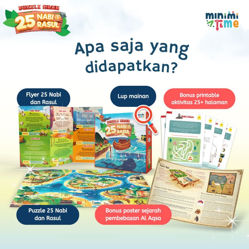 Jual [ABC] READY Puzzle Sirah 25 Nabi dan Rasul - Yaumi Kids Minimi ...
