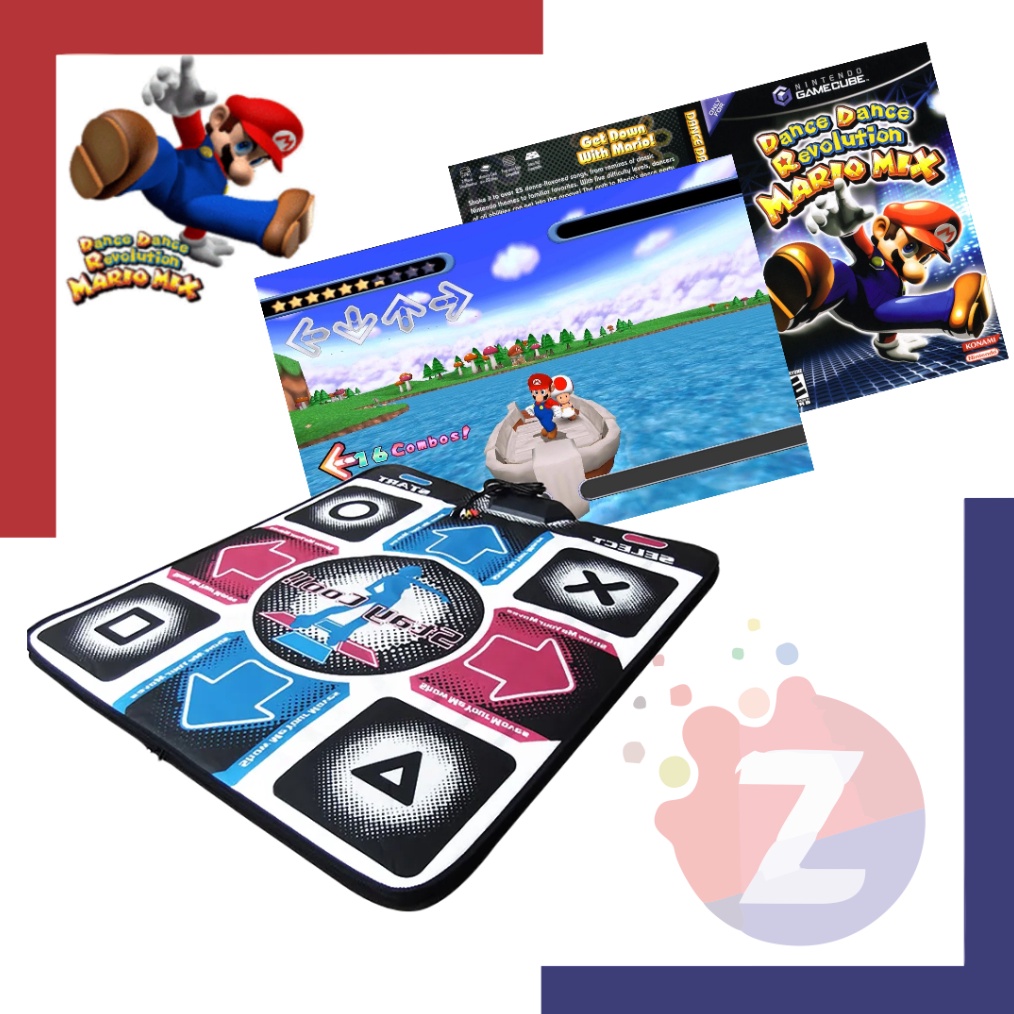 Jual [KODE B4C2] DDR Dance Pad PIU / DDR Dance Mat Revolution / karpet dance port USB / karpet