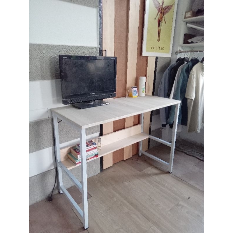Jual Meja Belajar & Komputer Laptop Rangka Besi Papan Blokboard Rakitan ...