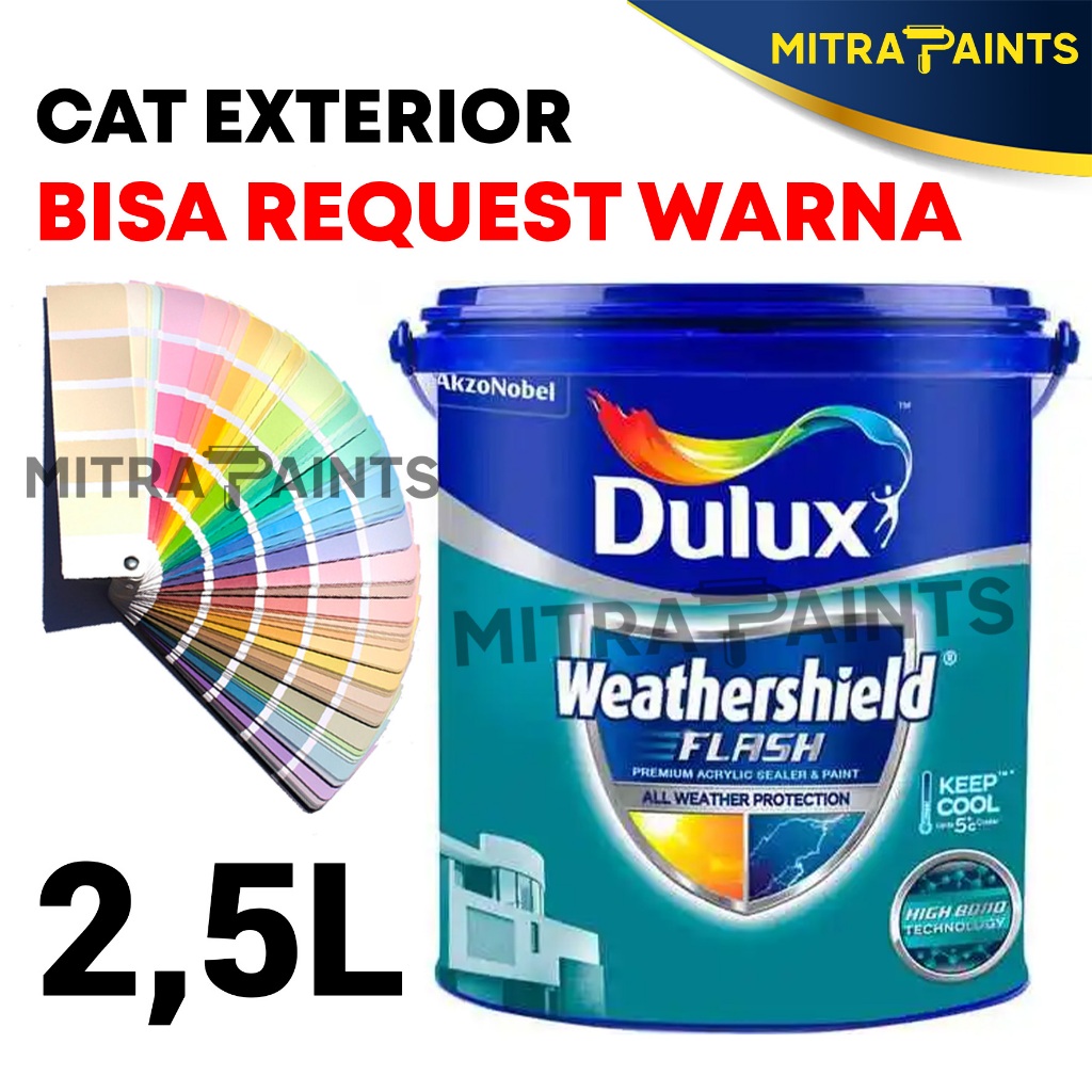 Jual Dulux Weathershield Flash 2 5 Liter Cat Tembok Exterior Dulux