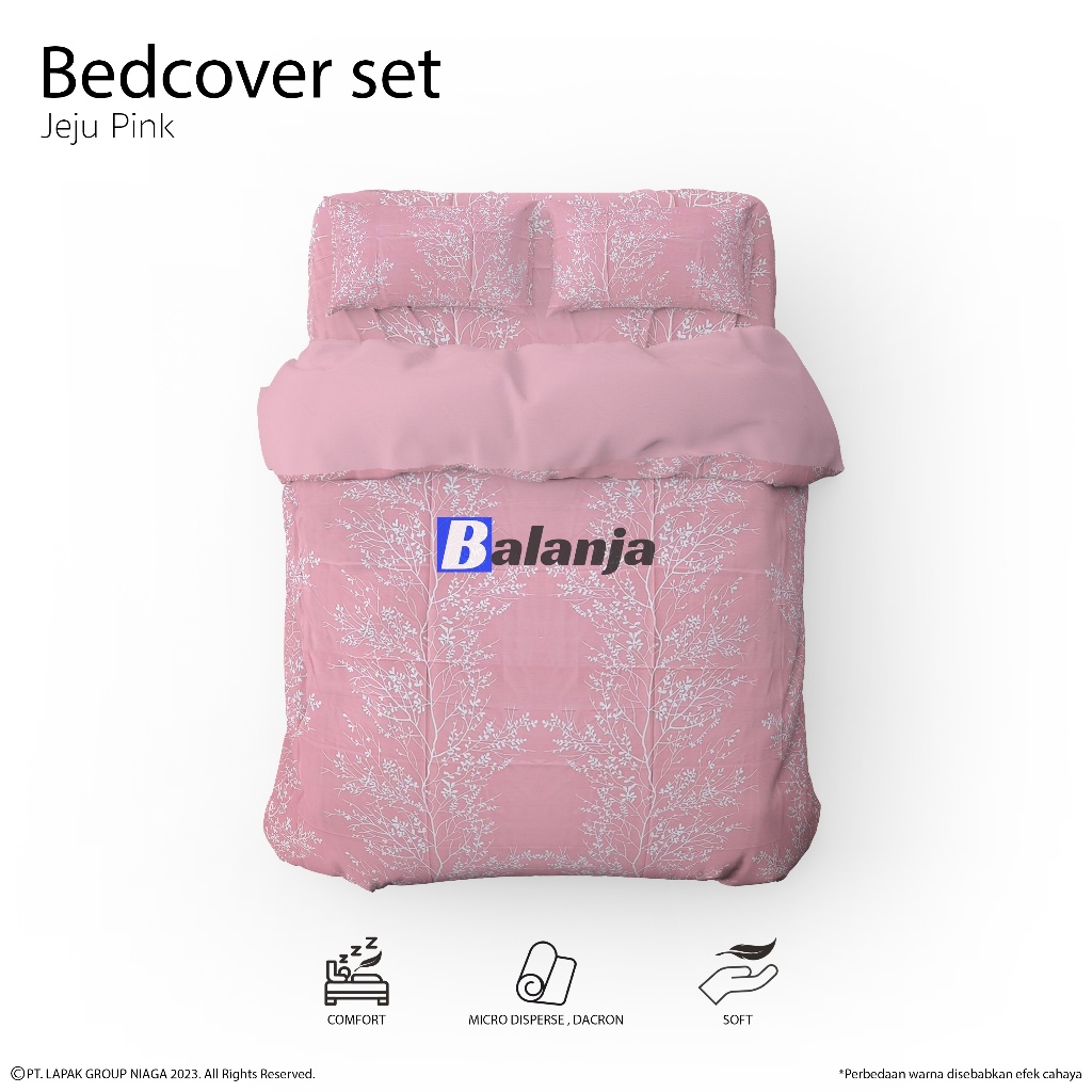 Jual Bedcover Set Sprei Jeju Bahan Katun Halus Uk. 200x200 180x200